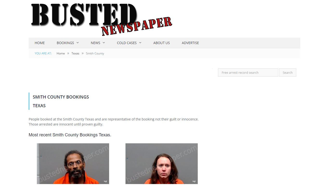 Smith County, TX Mugshots - BUSTEDNEWSPAPER.COM